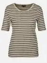 Bild 1 von Damen Rippshirt mit Streifen Beige