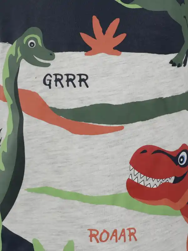 Bild 3 von Jungen T-Shirt mit Dinomotiv Grau