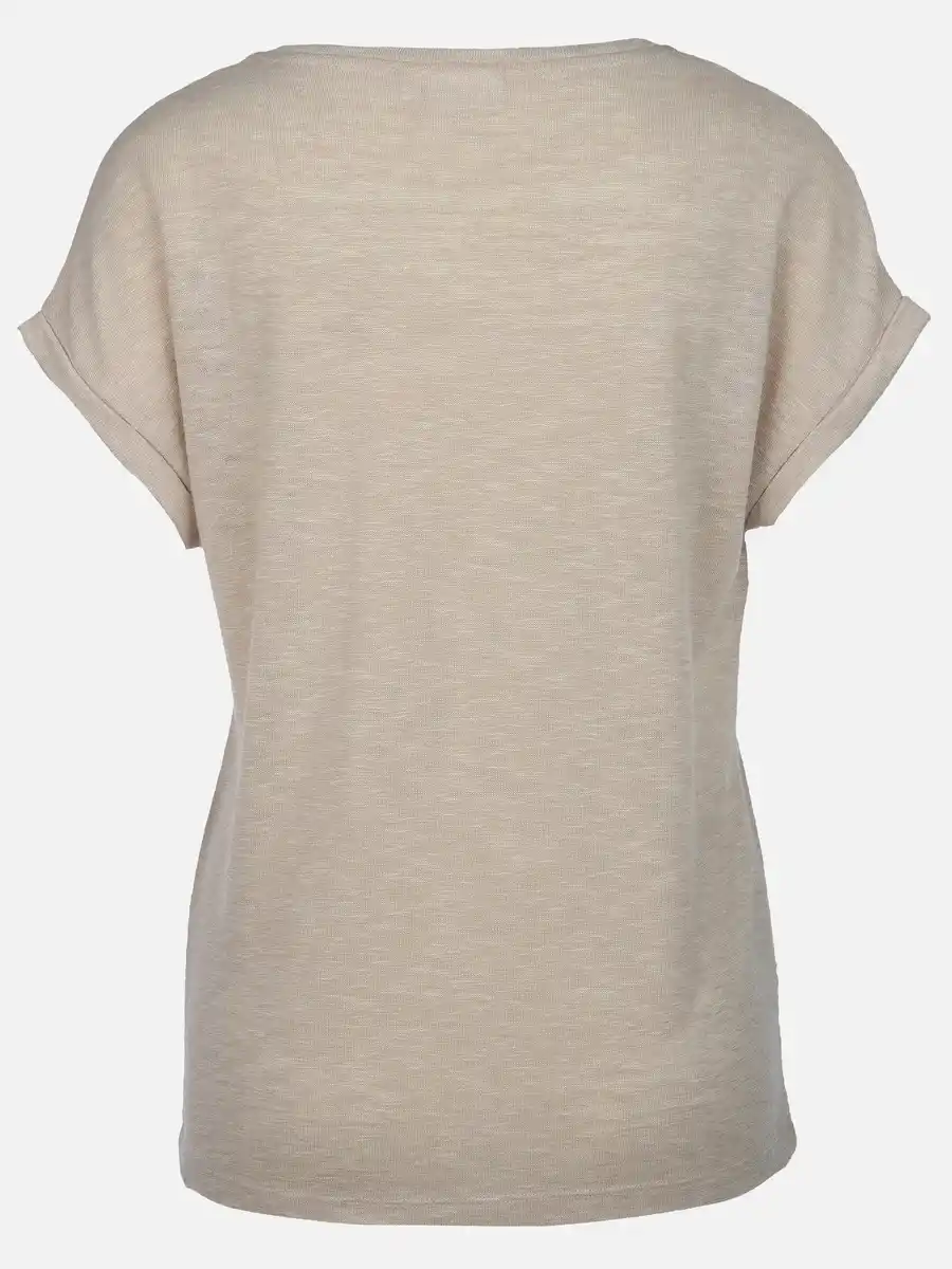 Bild 2 von Damen Shirt mit Strassapplikationen Beige