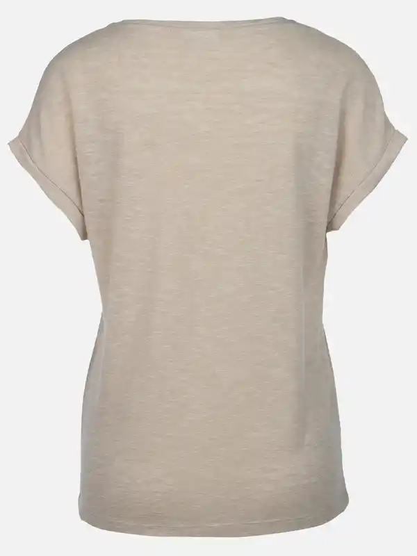 Bild 2 von Damen Shirt mit Strassapplikationen Beige