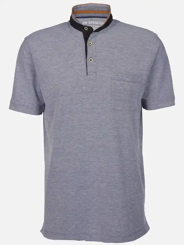 Bild 1 von Herren Henleyshirt mit Brusttasche Blau