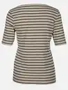 Bild 2 von Damen Rippshirt mit Streifen Beige
