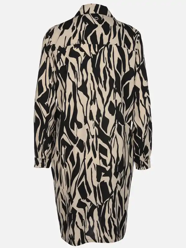 Bild 2 von Damen Kleid mit Alloverprint Schwarz