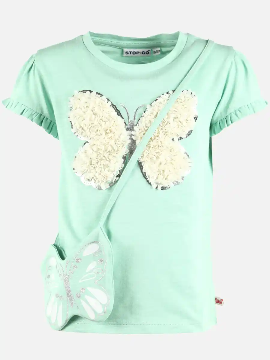 Bild 1 von Mädchen Set 2tlg, best. aus Shirt und Tasche Grün