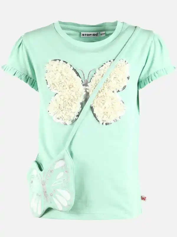 Bild 1 von Mädchen Set 2tlg, best. aus Shirt und Tasche Grün