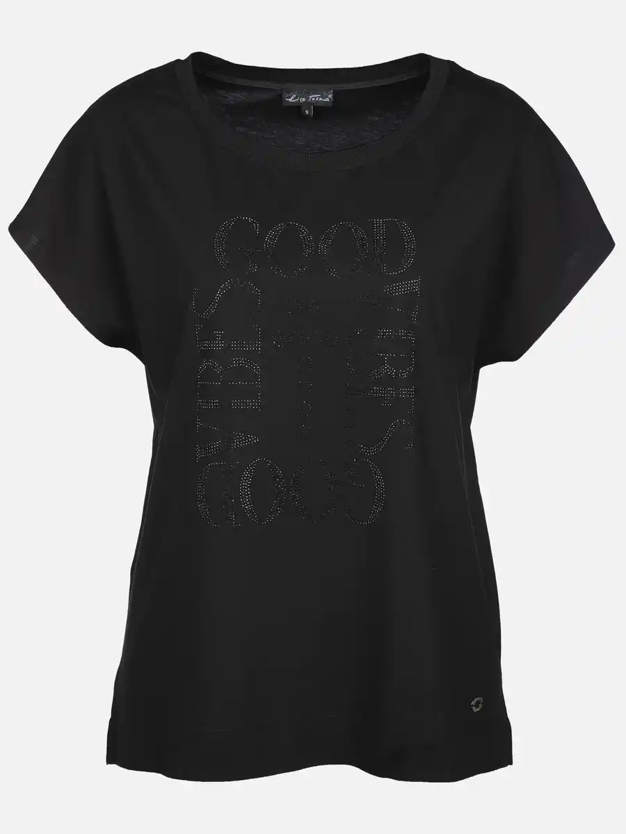 Bild 1 von Damen Shirt mit Strassbesatz Schwarz