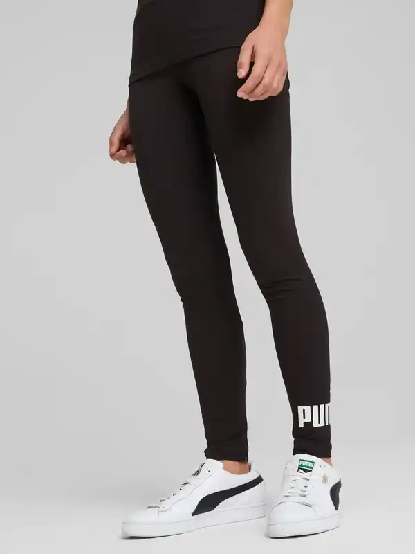 Bild 3 von Mädchen Sportleggings mit Logoprint Schwarz