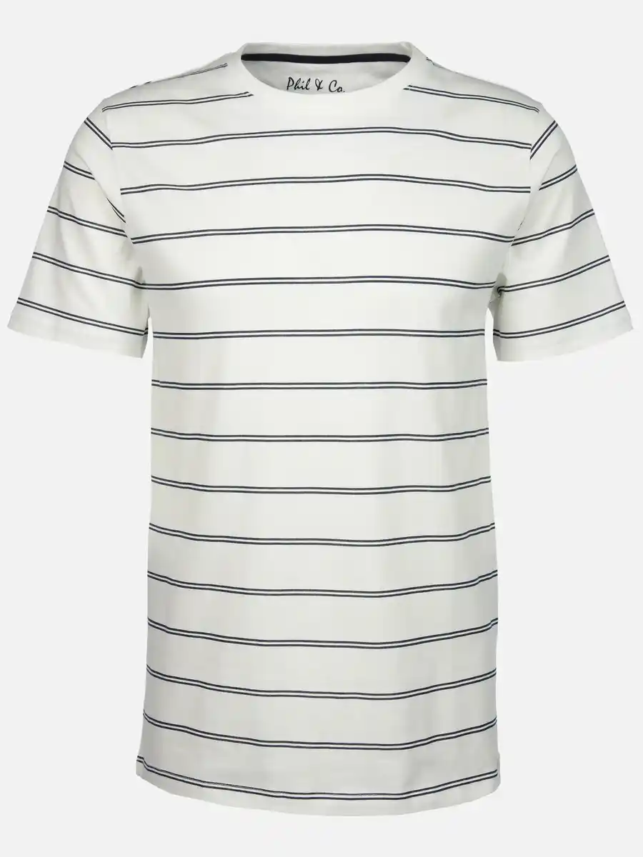 Bild 1 von Damen Schlafshirt mit Streifen Weiß