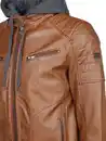 Bild 4 von Herren Bikerjacke mit abnehmbarer Kapuze Braun