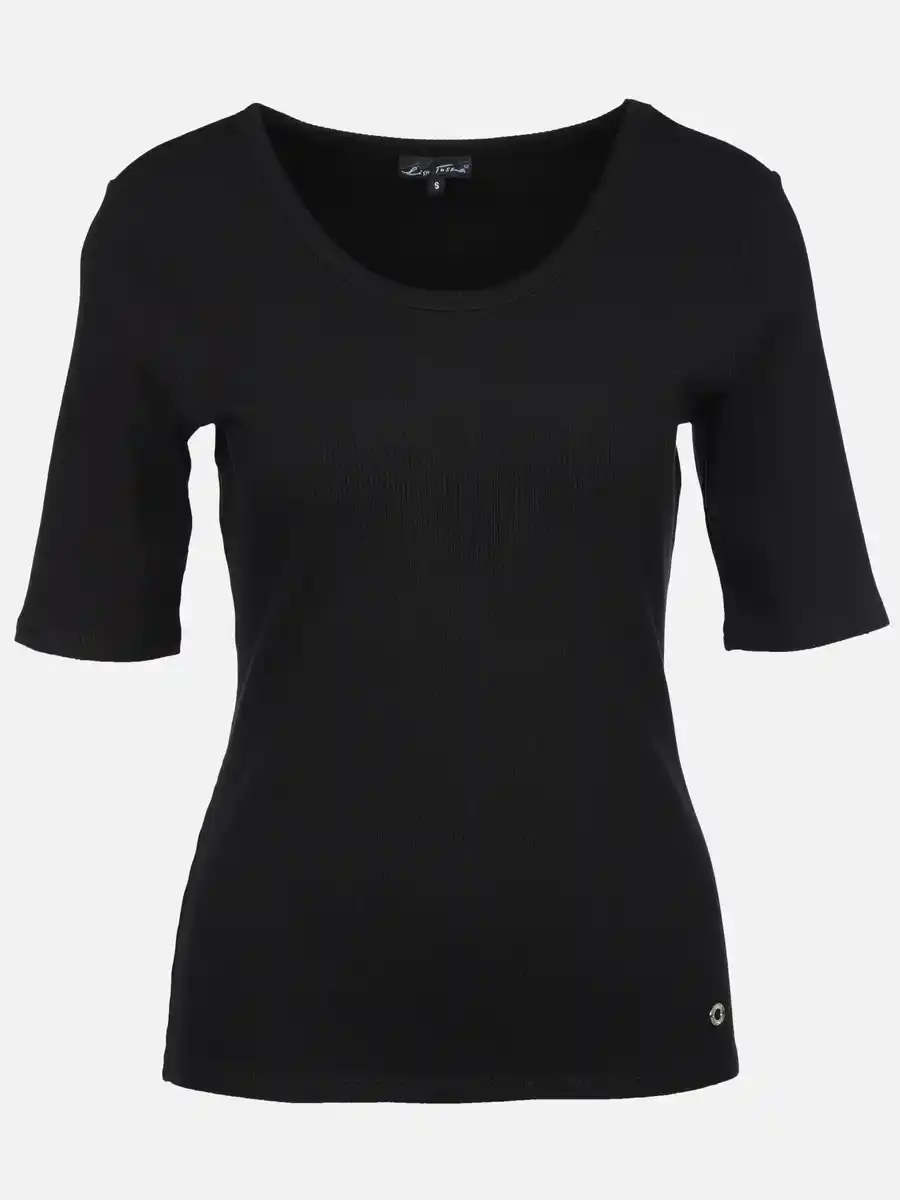 Bild 1 von Damen Ripp T-Shirt Schwarz