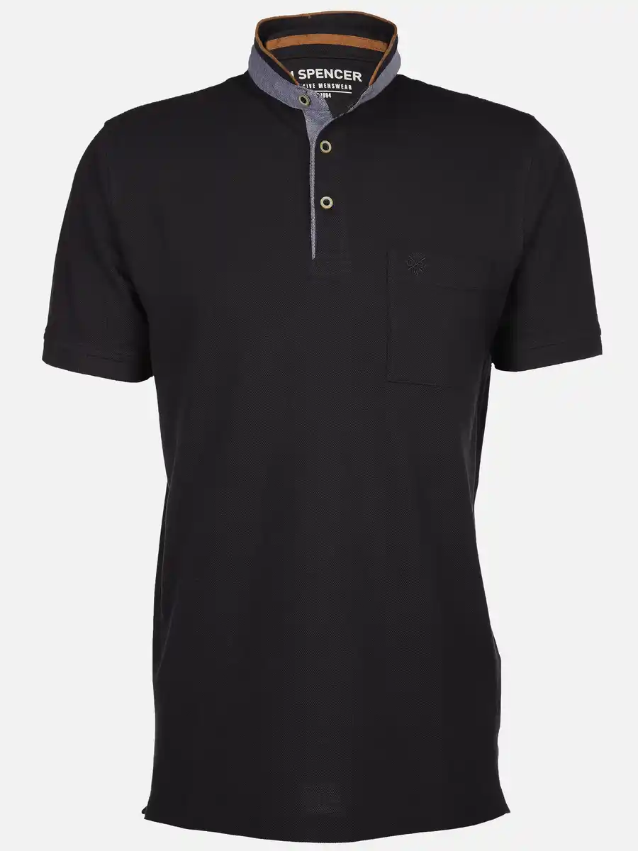 Bild 1 von Herren Henleyshirt mit Brusttasche Blau