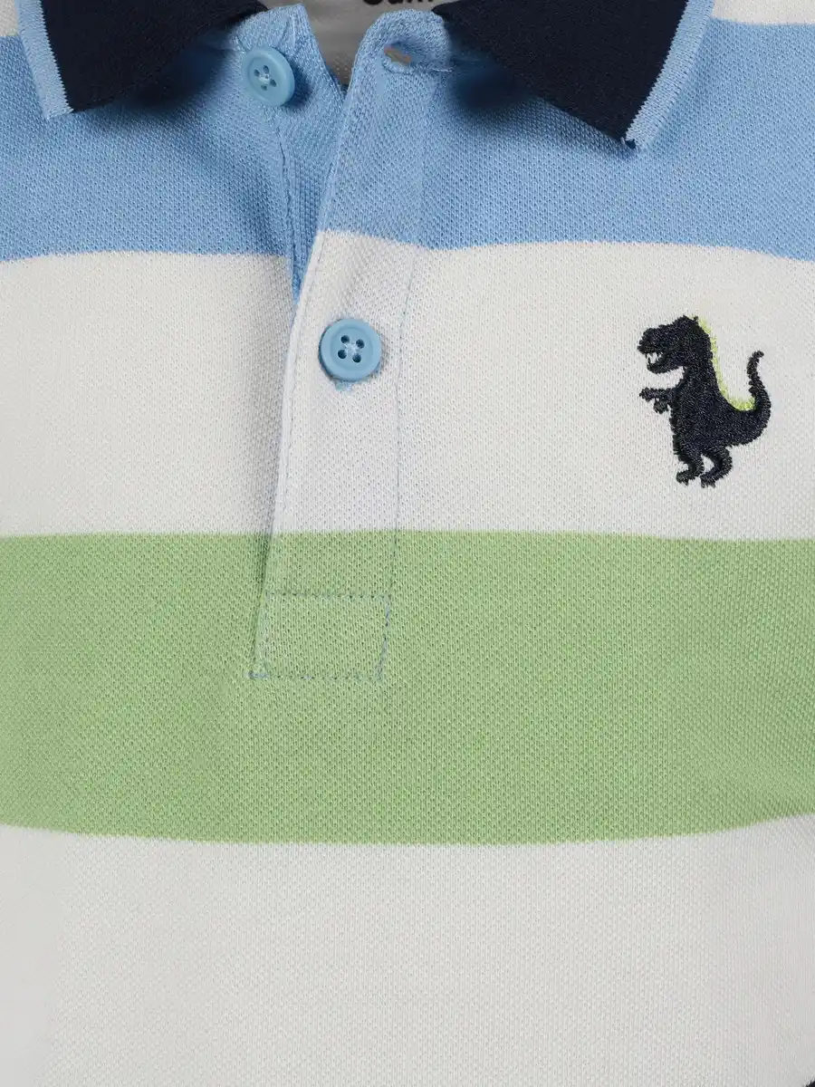 Bild 3 von Jungen Poloshirt mit breiten Streifen Bunt