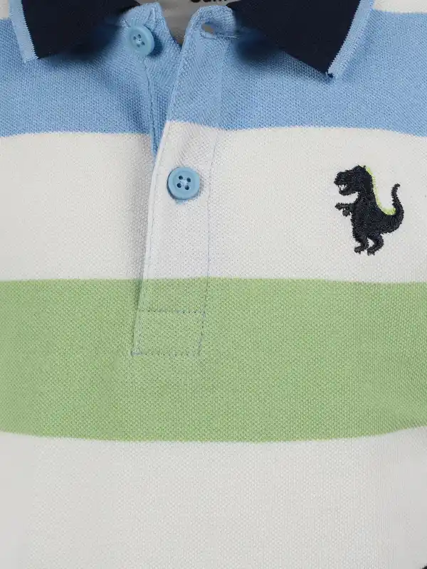 Bild 3 von Jungen Poloshirt mit breiten Streifen Bunt