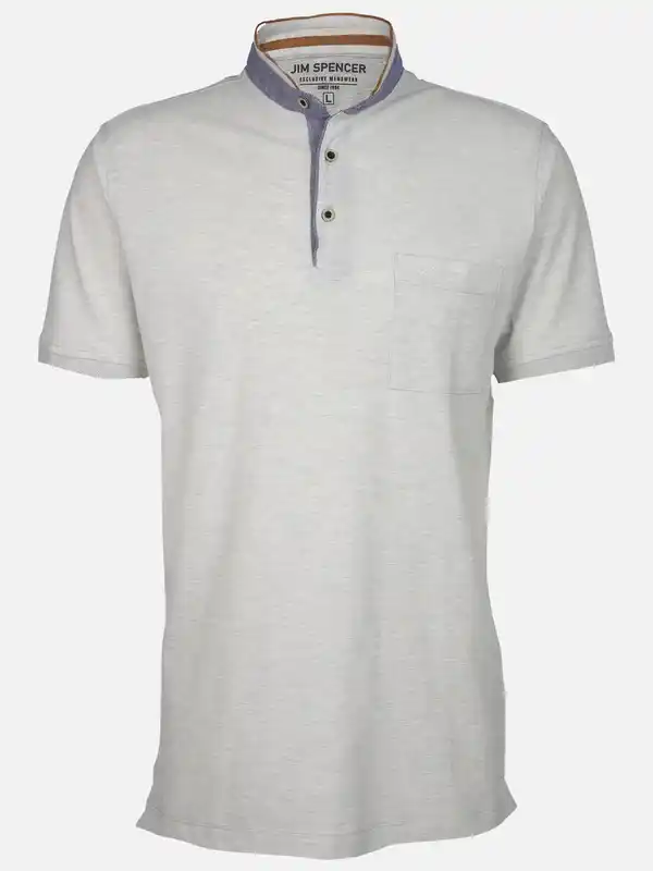 Bild 1 von Herren Henleyshirt mit Brusttasche Weiß
