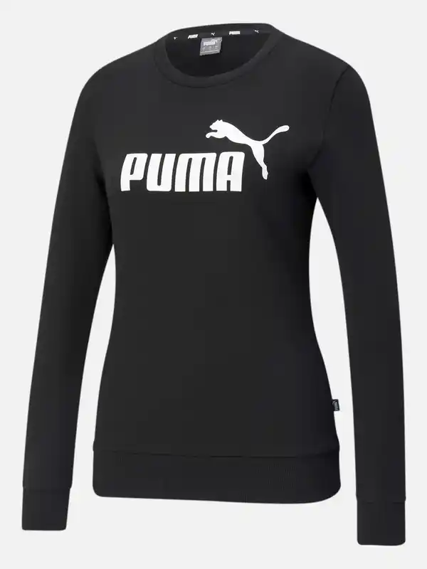 Bild 1 von Damen Sport Sweatshirt mit Logoprint Schwarz
