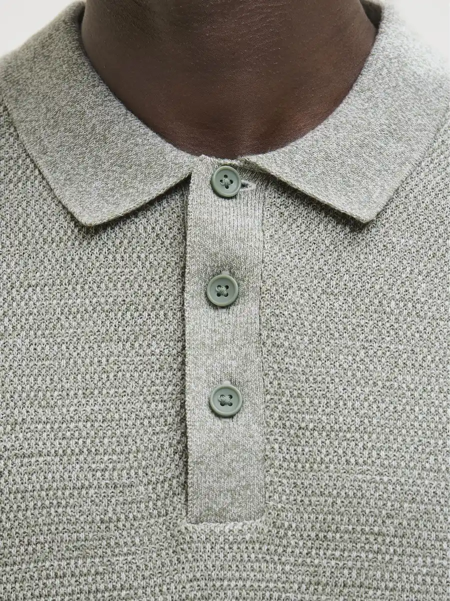 Bild 3 von Herren Strickpolo JJEGEORGE Grün