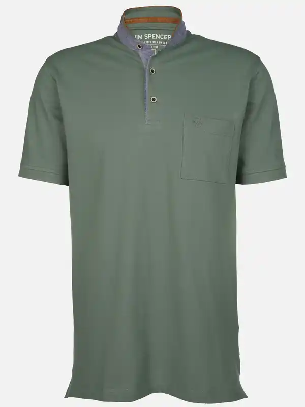 Bild 1 von Herren Henleyshirt mit Brusttasche Grün