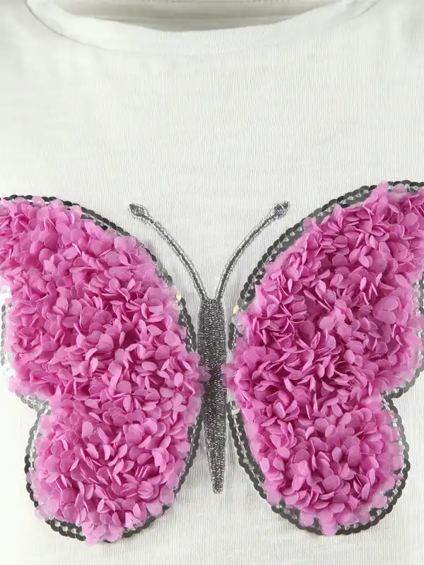 Bild 4 von Mädchen Set mit Schmetterlingsprint, 2tlg. Weiß