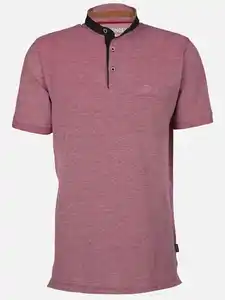 Herren Henleyshirt mit Brusttasche Rot