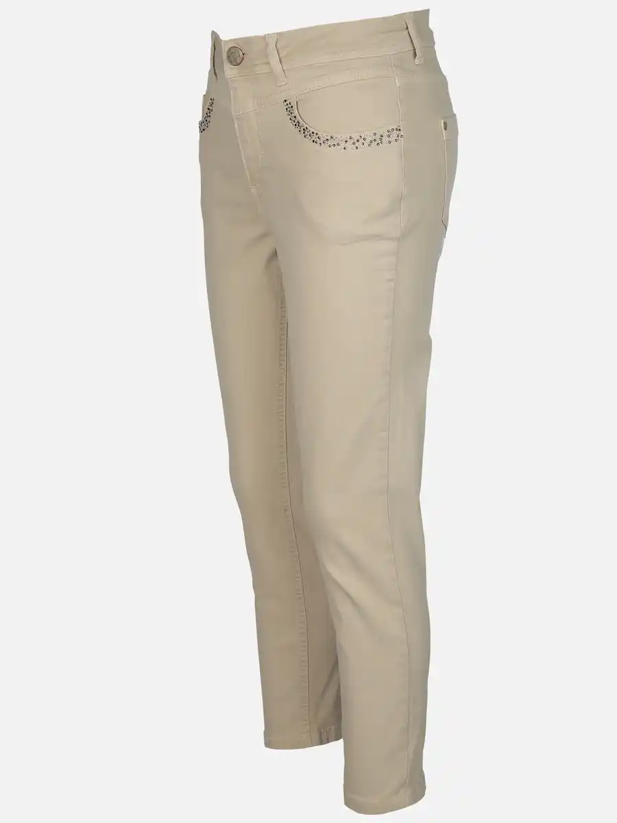 Bild 3 von Damen Hose mit Glitzersteinchen Beige