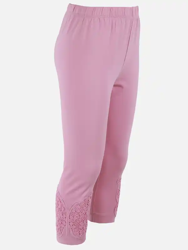 Bild 3 von Mädchen Leggings im 2er Pack mit Schmetterlingseinsatz Bunt