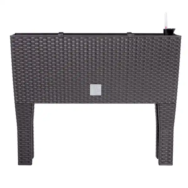 Bild 3 von XXL Pflanzkasten in Rattanoptik, ca. 72 Liter - Anthrazit