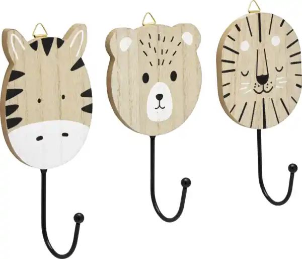 Bild 2 von IDEENWELT 3er-Set Garderobenhaken