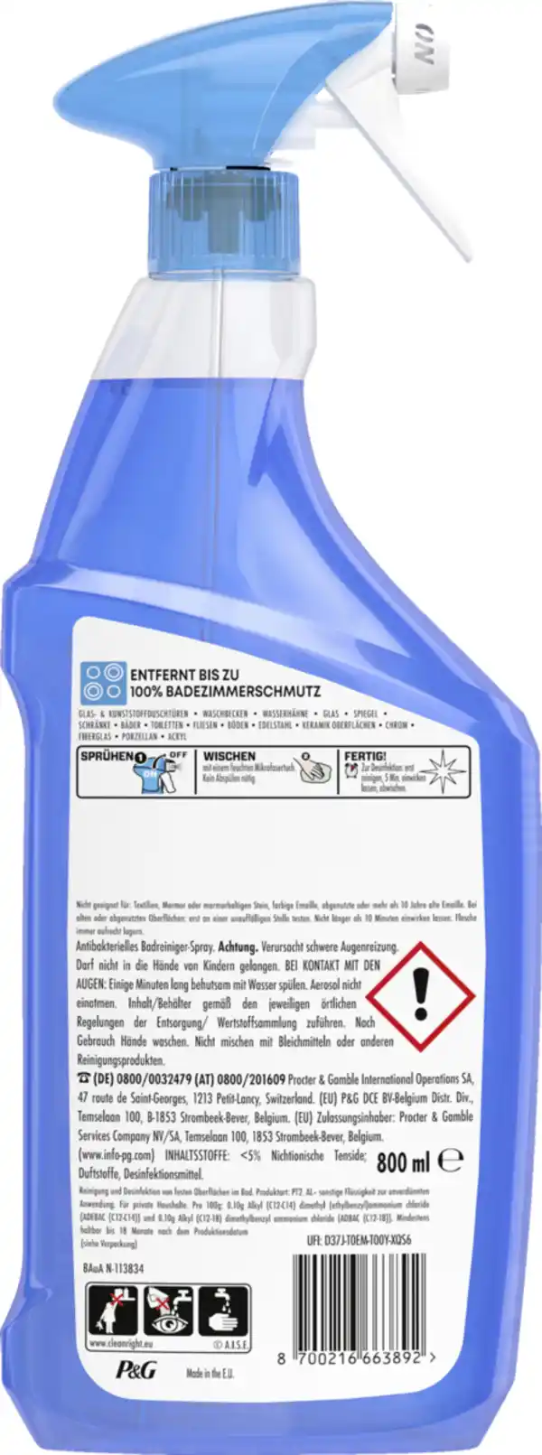 Bild 2 von Meister Proper Allzweckreiniger Spray Bad, 800 ml