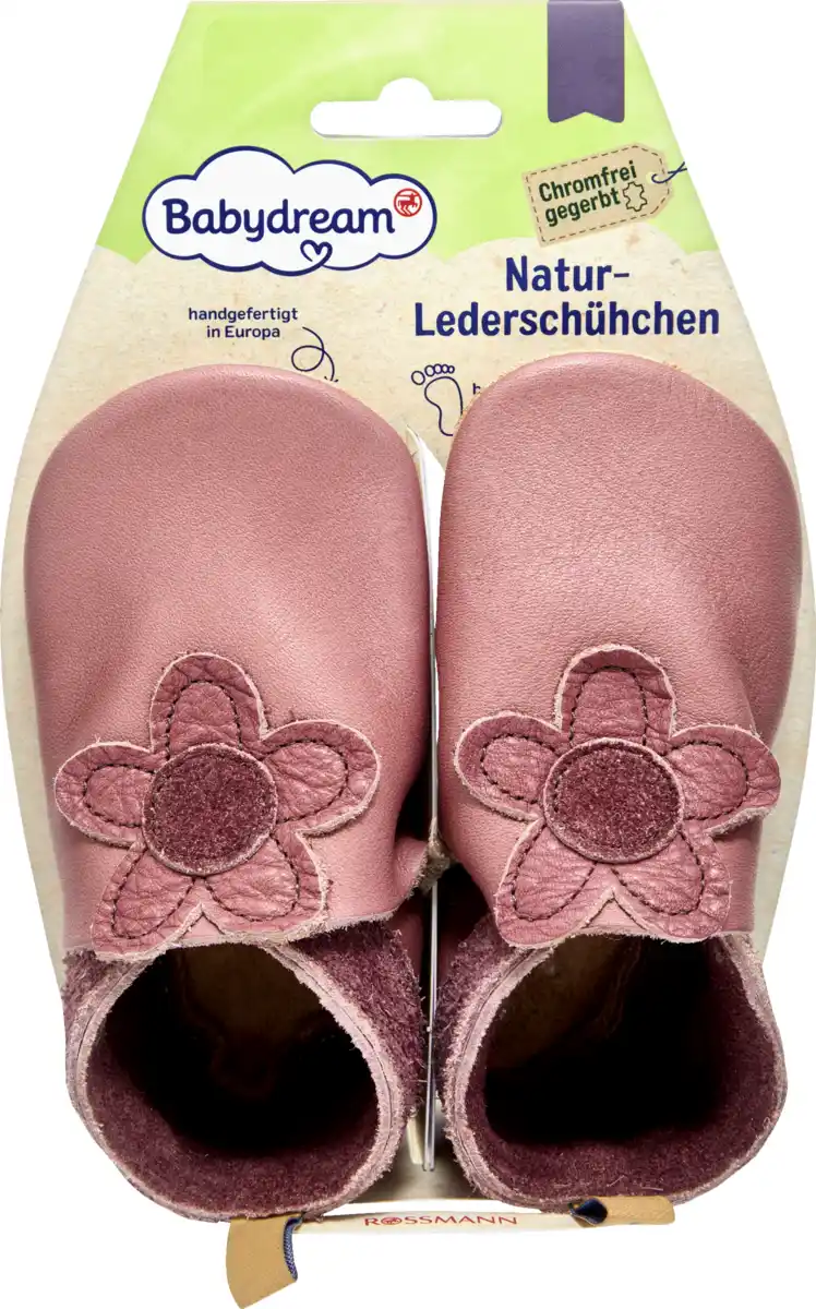 Bild 1 von Babydream Natur-Lederschühchen Gr. 20/21 rosé