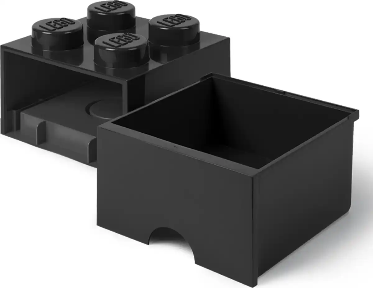 Bild 4 von LEGO Schubladenelement 4 Noppen, Schwarz