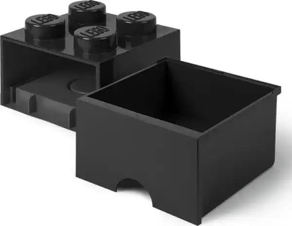 Bild 4 von LEGO Schubladenelement 4 Noppen, Schwarz