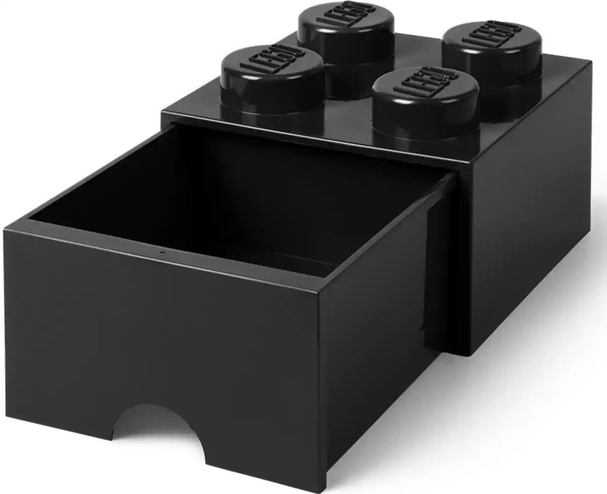 Bild 3 von LEGO Schubladenelement 4 Noppen, Schwarz