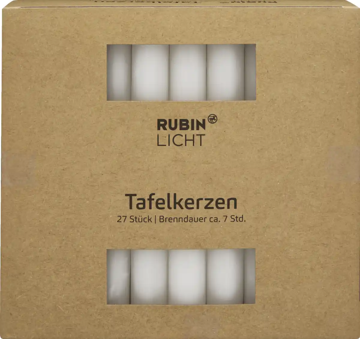 Bild 1 von RUBIN LICHT Tafelkerzen weiß