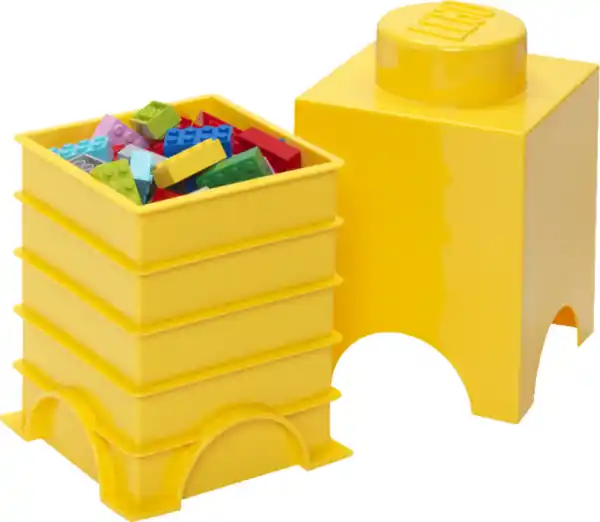 Bild 2 von LEGO Aufbewahrungsstein 1 Noppe, Gelb