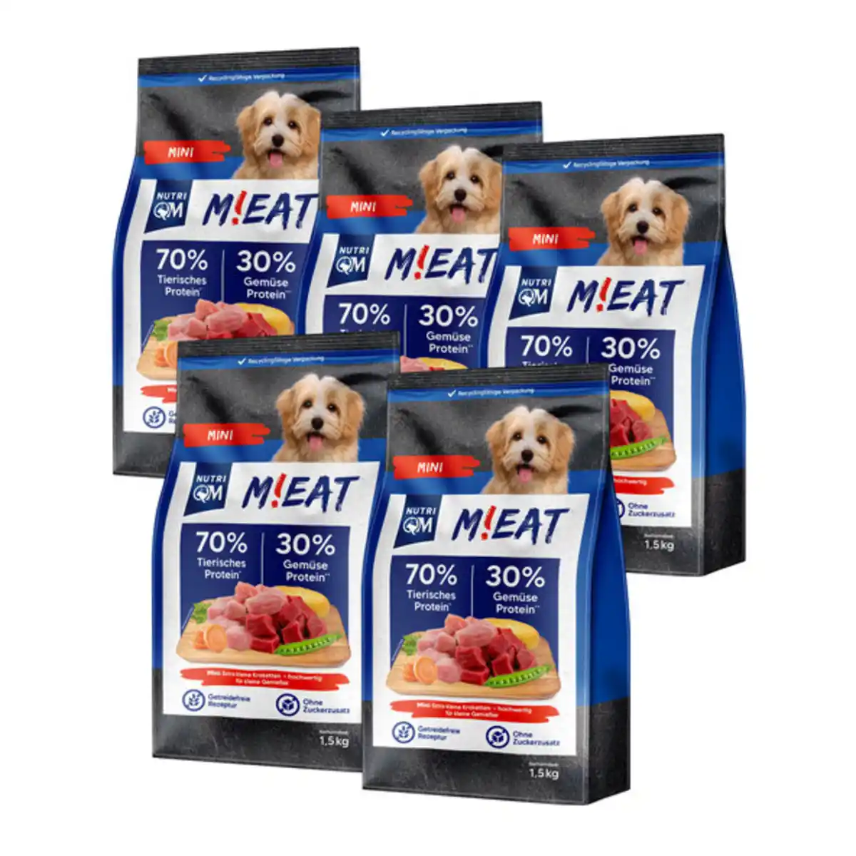 Bild 1 von Hunde-Trockenfutter M!eat, Mini, 5 x 1,5 kg