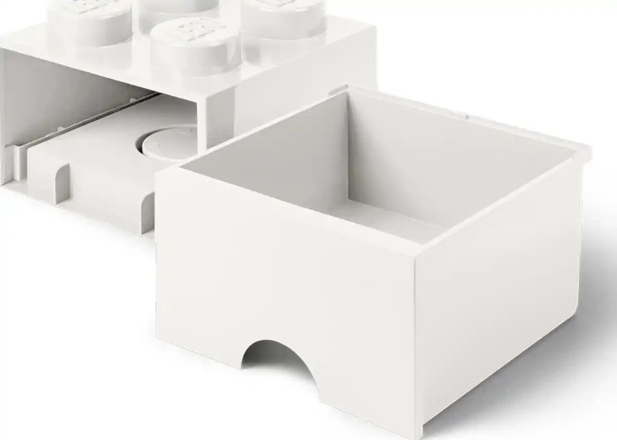 Bild 2 von LEGO Schubladenelement 4 Noppen, Weiß