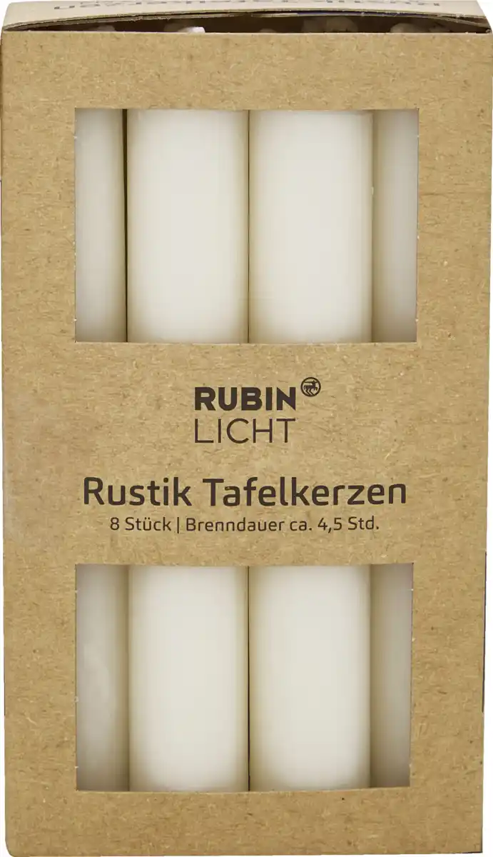 Bild 1 von RUBIN Tafelkerzen champagner