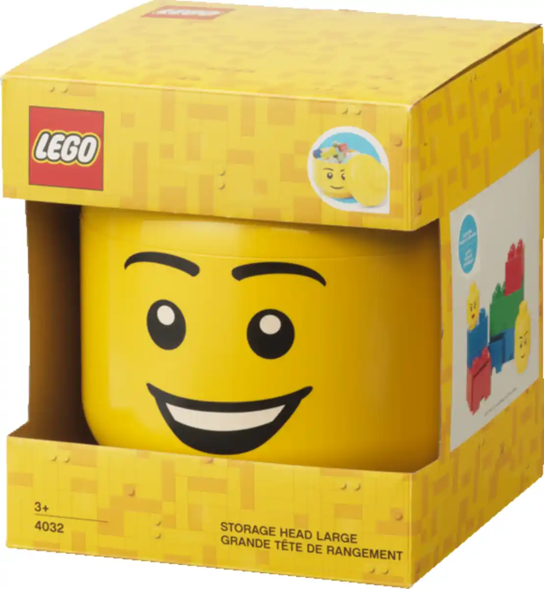 Bild 1 von LEGO Aufbewahrungskopf (large), Happy Boy