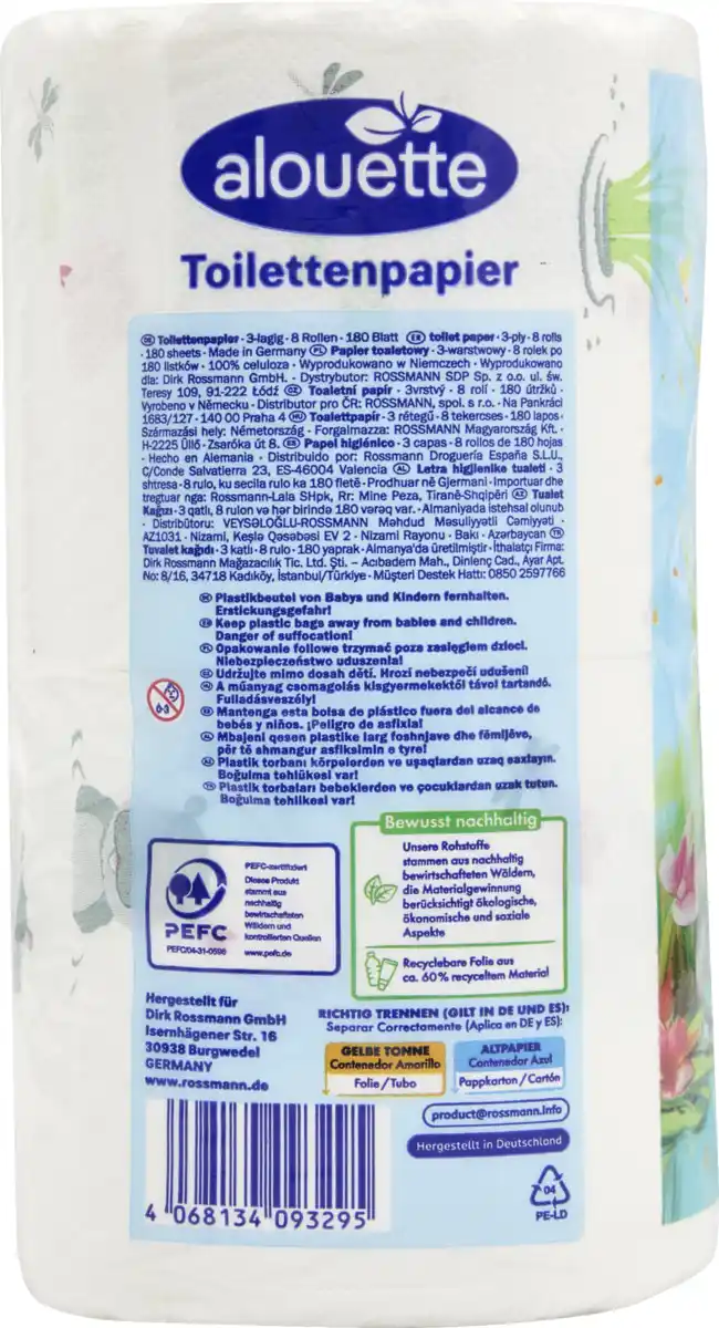 Bild 2 von alouette Toilettenpapier You make me happy like a hippo