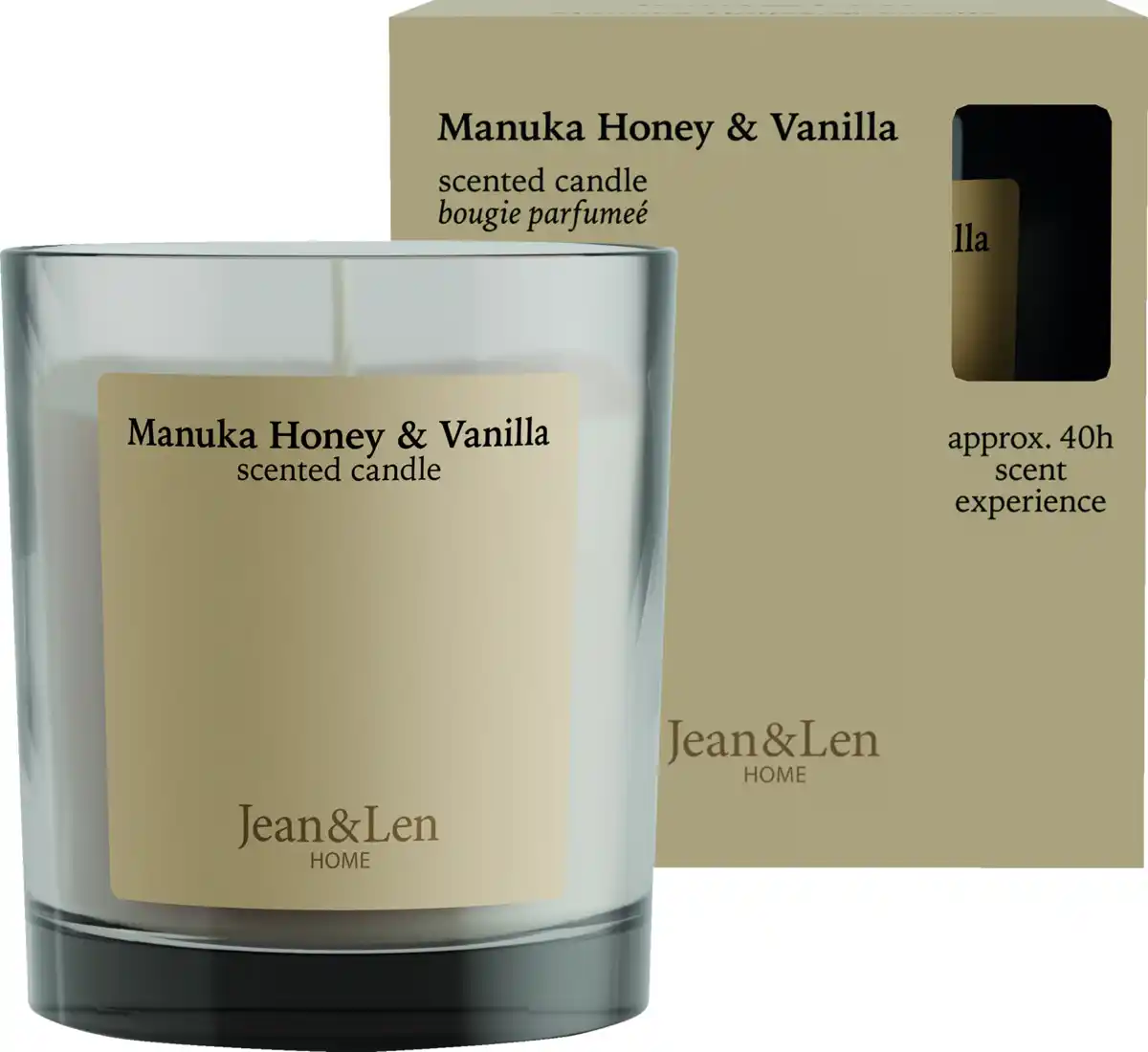 Bild 1 von Jean&Len Duftkerze Manuka Honey & Vanilla, 195 g