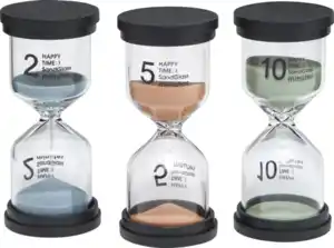 IDEENWELT 3er-Set Sanduhren