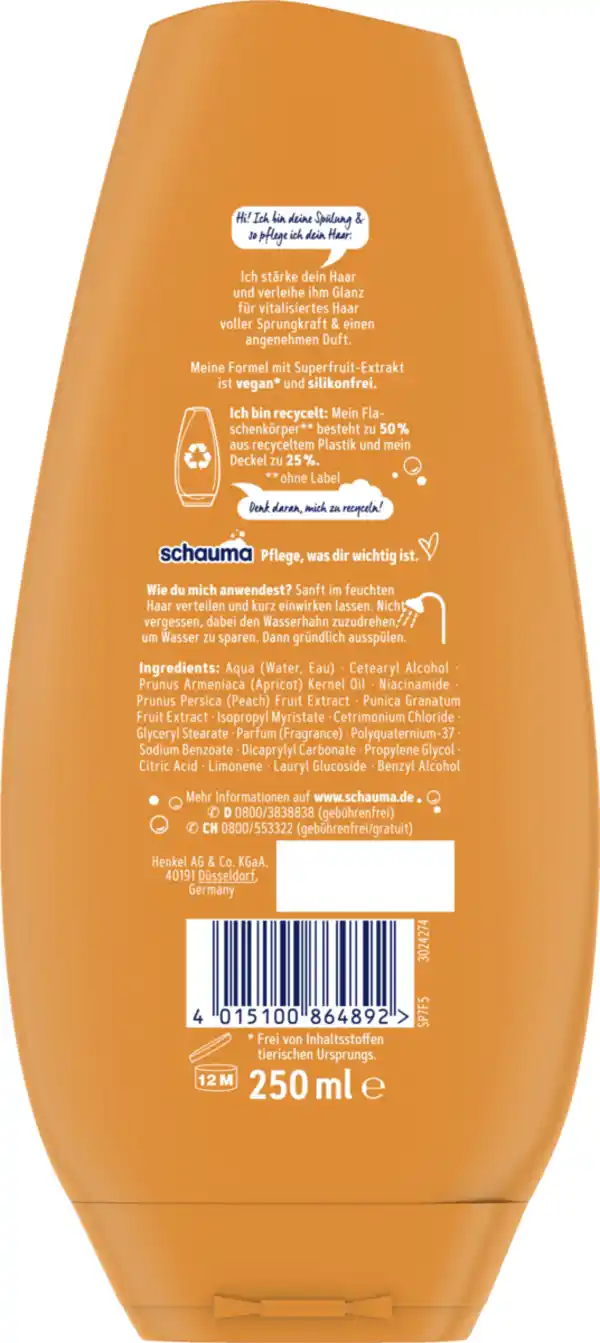 Bild 2 von Schauma Spülung Superfruit & Glanz, 250 ml
