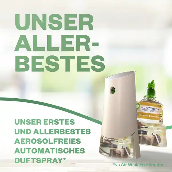 Bild 4 von Air Wick Active Fresh Duftspray Nachfüller Süße Vanille + Sheabutter, 228 ml
