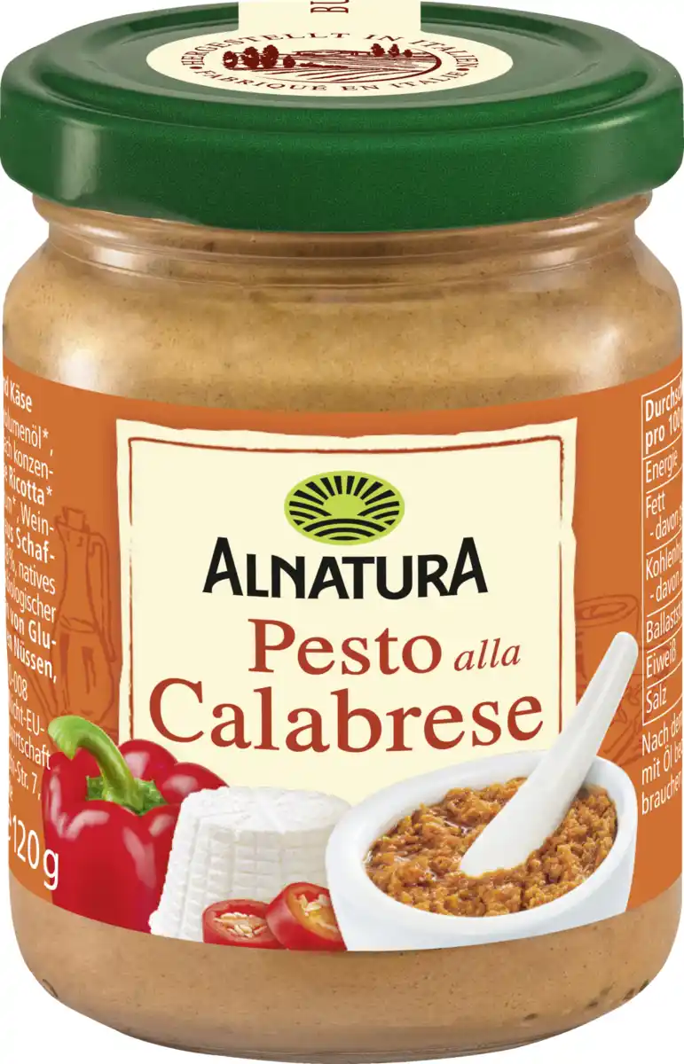 Bild 1 von Alnatura Bio Pesto Calabrese, 120 g