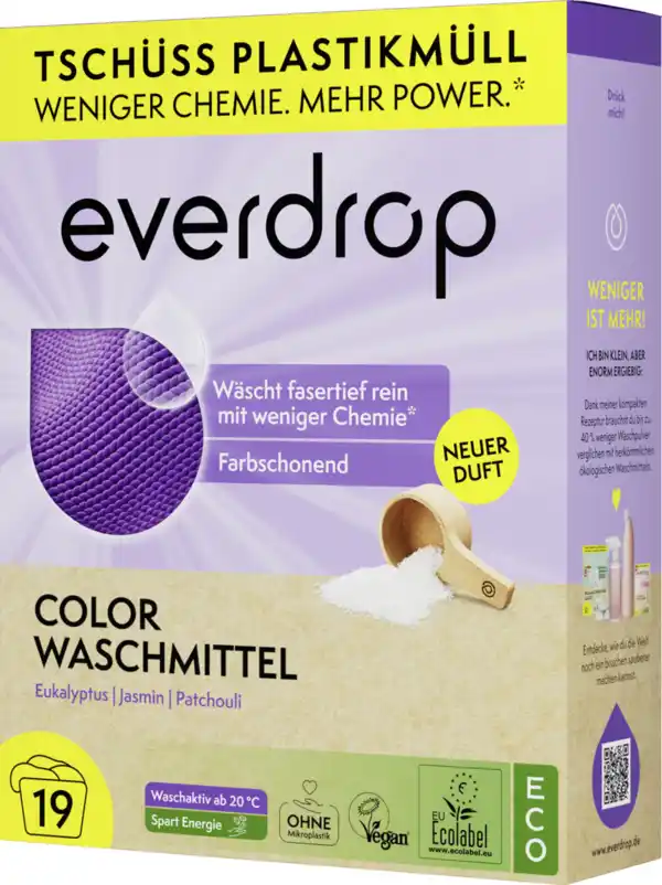 Bild 3 von everdrop Colorwaschmittel Pulver 19WL, 19 WL