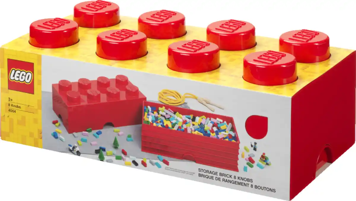 Bild 1 von LEGO Aufbewahrungsstein 8 Noppen, Rot
