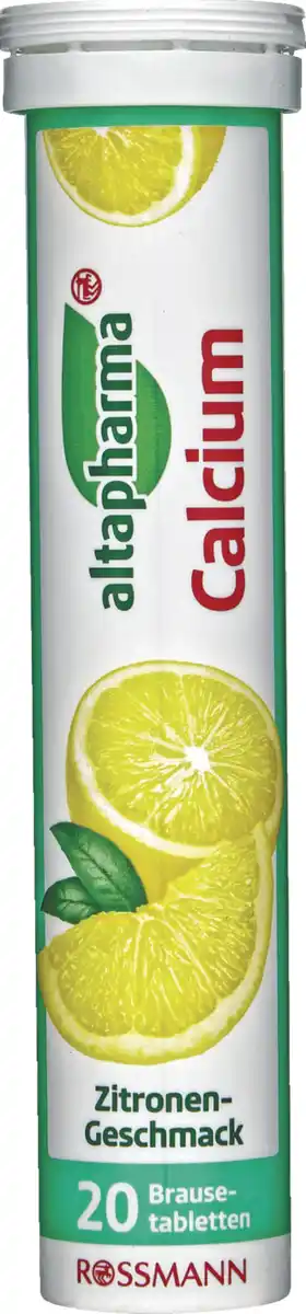 Bild 1 von altapharma Brausetabletten Calcium mit Zitronengeschmack, 90 g