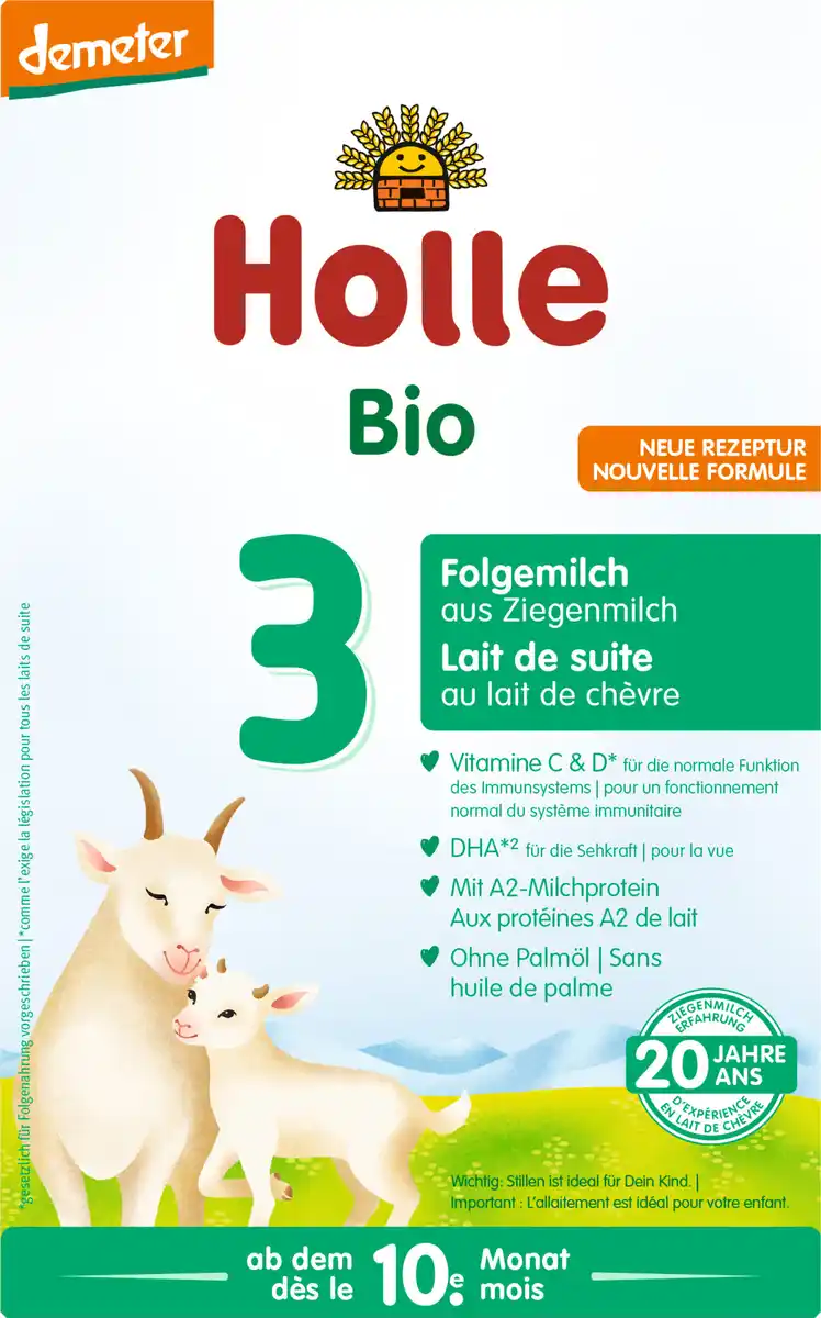 Bild 1 von Holle Bio Folgemilch 3 aus Ziegenmilch, 400 g