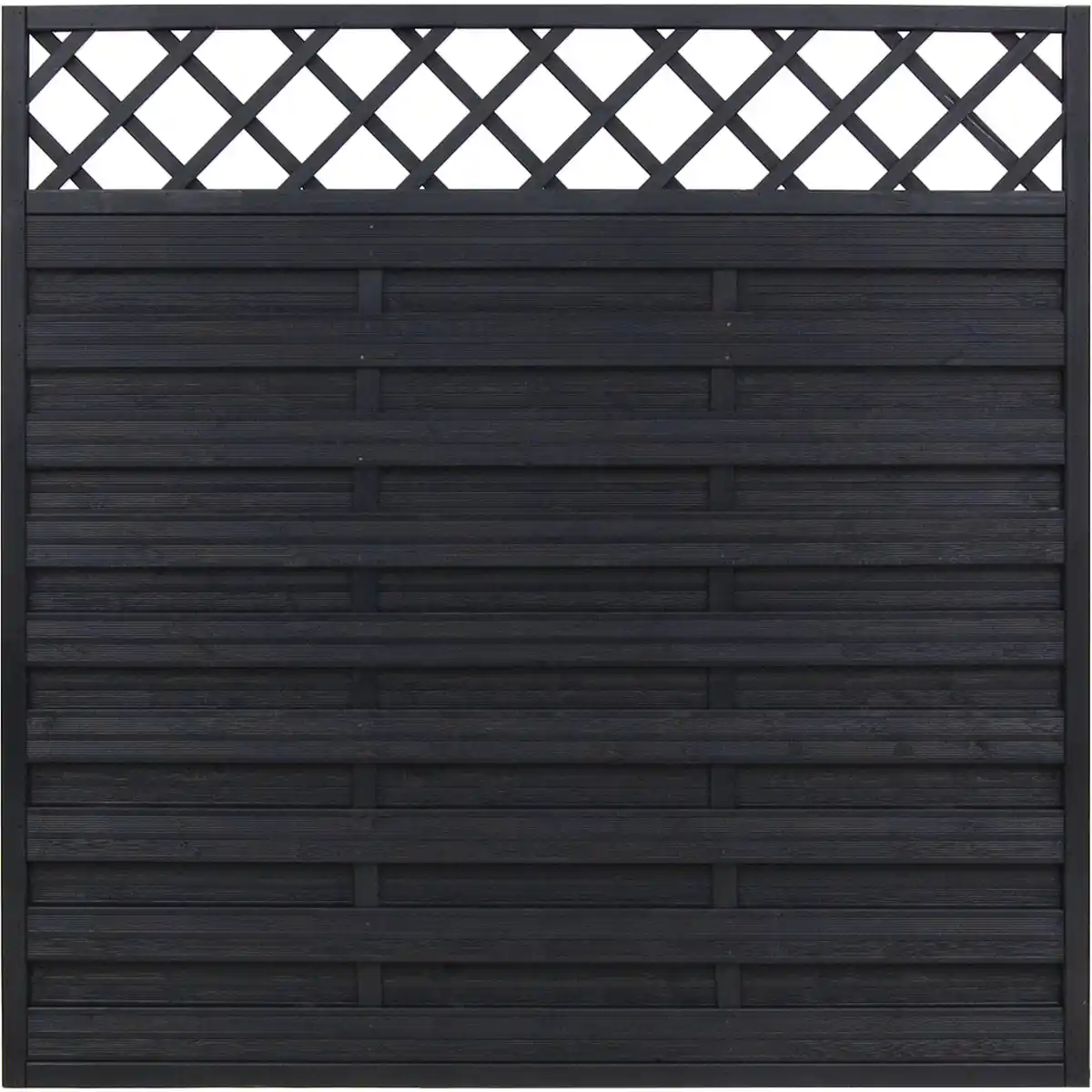Bild 1 von andrewex Sichtschutzzaun 'Hamburg' 180 x 180 cm Kiefer anthrazit