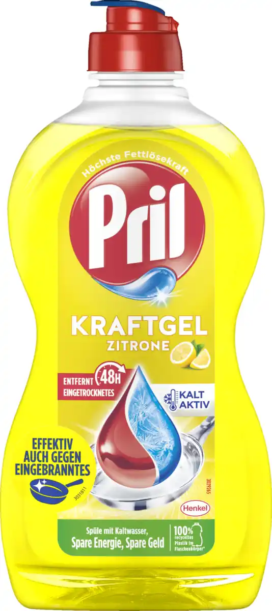 Bild 1 von Pril Handspülmittel Kraft Gel Zitrone, 450 ml